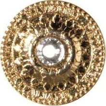 Petracer`s AD Maiora Fregio Oro Con Swarovsky Вставка 2,8x2,8 см, Италия, под металл - фото 1 - фото 1