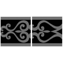 Petracer`s Gran Gala Vogue Fascia Nero Бордюр 31,5x63 см, Италия, под камень  - фото 1 - фото 1