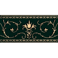 Petracer`s Grand Elegance Gold Narciso A Su Verde Декор 10x20 см, Италия, под камень  - фото 1 - фото 1