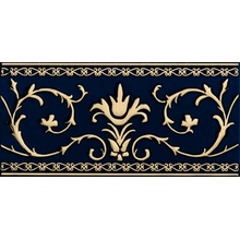 Petracer`s Grand Elegance Gold Narciso A Su Blu Декор 10x20 см, Италия, под камень  - фото 1 - фото 1