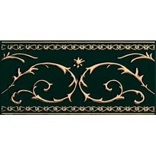 Petracer`s Grand Elegance Gold Narciso B Su Verde Декор 10x20 см, Италия, под камень  - фото 1 - фото 1