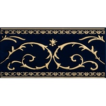 Petracer`s Grand Elegance Gold Narciso B Su Blu Декор 10x20 см, Италия, под камень  - фото 1 - фото 1