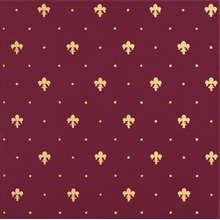 Petracer`s Grand Elegance Gold Giglio Oro Su Bordeaux Декор 20x20 см, Италия - фото 1 - фото 1