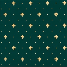 Petracer`s Grand Elegance Gold Giglio Oro Su Verde Декор 20x20 см, Италия - фото 1 - фото 1