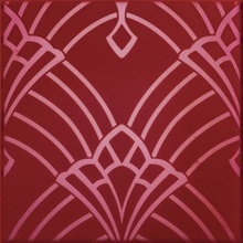 Petracer`s Grand Elegance Rubino Deco Lampone Lustro Cromo Декор 20x20 см, Италия, под камень  - фото 1 - фото 1