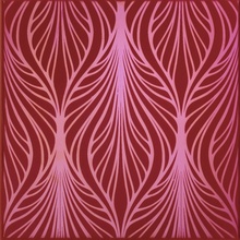 Petracer`s Grand Elegance Rubino Liberty Lampone Lustro Cromo Декор 20x20 см, Италия, под камень  - фото 1 - фото 1