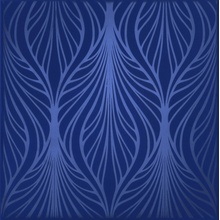 Petracer`s Grand Elegance Rubino Liberty Pervinca Lustro Cromo Декор 20x20 см, Италия, под камень  - фото 1 - фото 1