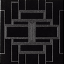 Petracer`s Jazz Nero Su Fondo Nero Декор 20x20 см, Италия, под камень  - фото 1 - фото 1