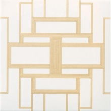 Petracer`s Jazz Ottone Su Fondo Bianco Декор 20x20 см, Италия, под камень  - фото 1 - фото 1