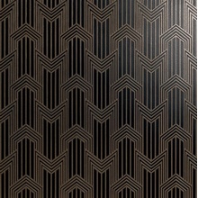 Petracer`s Swing Geometria Ottone Su Nero Matt Декор 60x60 см, Италия, под камень  - фото 1 - фото 1