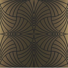 Petracer`s Swing Piuma Ottone Su Nero Matt Декор 60x60 см, Италия, под камень  - фото 1 - фото 1