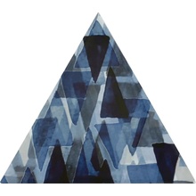 Petracer`s Triangolo Impressioni Azzurro Декор 17x17 см, Италия, под камень  - фото 1 - фото 1