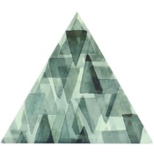 Petracer`s Triangolo Impressioni Verde Декор 17x17 см, Италия, под камень  - фото 1 - фото 1