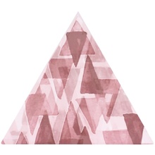 Petracer`s Triangolo Impressioni Rosa Декор 17x17 см, Италия, под камень  - фото 1 - фото 1