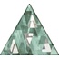 Petracer`s Triangolo Impressioni Platino Su Verde Декор 17x17 см, Италия, под камень  - фото 1
