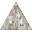 Petracer`s Triangolo Impressioni Platino Su Grigio Декор 17x17 см, Италия, под камень  - фото 1
