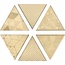 Petracer`s Triangolo Vibrazioni Oro Декор 17x17 см, Италия, под камень  - фото 1