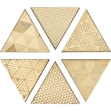 Petracer`s Triangolo Vibrazioni Oro Декор 17x17 см, Италия, под камень  - фото 1 - фото 1