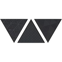 Petracer`s Triangolo Vibrazioni Nero Matt Декор 17x17 см, Италия, под камень  - фото 1 - фото 1