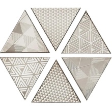 Petracer`s Triangolo Vibrazioni Platino Декор 17x17 см, Италия, под камень  - фото 1 - фото 1