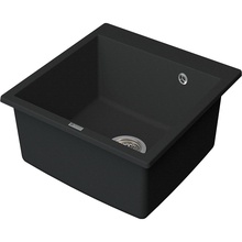 Point Арбель PN3001B Черная матовая 51 Мойка кухонная 52x51x22 см, Россия - фото 1 - фото 2