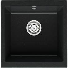 Point Бату PN3008B Черная матовая 45 Мойка кухонная 46x45x21 см, Россия - фото 1 - фото 1