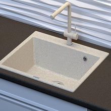 Point Бинга PN3003B Черная матовая 60 Мойка кухонная 52x60x22 см, Россия - фото 1 - фото 3