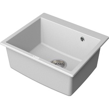 Point Бинга PN3003W Белая матовая 60 Мойка кухонная 52x60x22 см, Россия - фото 1 - фото 2