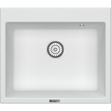 Point Бинга PN3003W Белая матовая 60 Мойка кухонная 52x60x22 см, Россия - фото 1 - фото 1