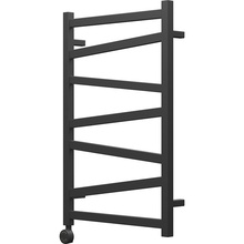 Point Феникс PN15158BE П7 50x80 R/L Черный матовый Полотенцесушитель электрический 9x53x80 см, Россия - фото 1 - фото 4