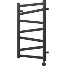 Point Феникс PN15158BE П7 50x80 R/L Черный матовый Полотенцесушитель электрический 9x53x80 см, Россия - фото 1 - фото 2