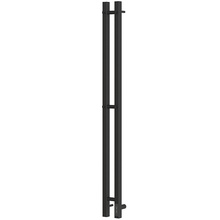 Point Гермес PN13812B П3 8x120 R Черный матовый Полотенцесушитель электрический 4,5x11x119 см, Россия - фото 1 - фото 1