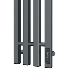 Point Гермес PN13832GB П3 180x120 Графит блеск Полотенцесушитель электрический 9,5x21x119 см, Россия - фото 1 - фото 3