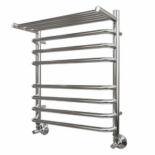 Point Нептун PN09156SP П7 50x60 Хром глянцевый(с полкой) Полотенцесушитель водяной 26,5x53,2x60 см, Россия - фото 1 - фото 2