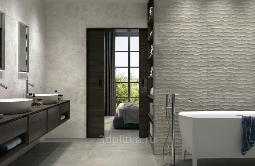 Porcelanite Dos 8206 33,3x80 см, керамика, Испания, под камень  - фото интерьера 1