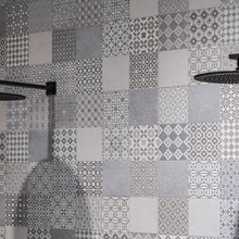 Porcelanosa Marbella 31,6x90, для ванной, керамика, стиль: современный, цвет: серый, Испания, под бетон - фото интерьера 1 - фото 3