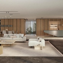 Porcelanosa Brescia 59,6x150, керамогранит, Испания, под камень  - фото интерьера 1 - фото 1