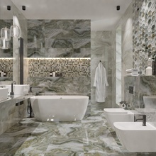 Primavera Hypnose 30x90, керамика, Россия, под оникс - фото интерьера 1 - фото 1