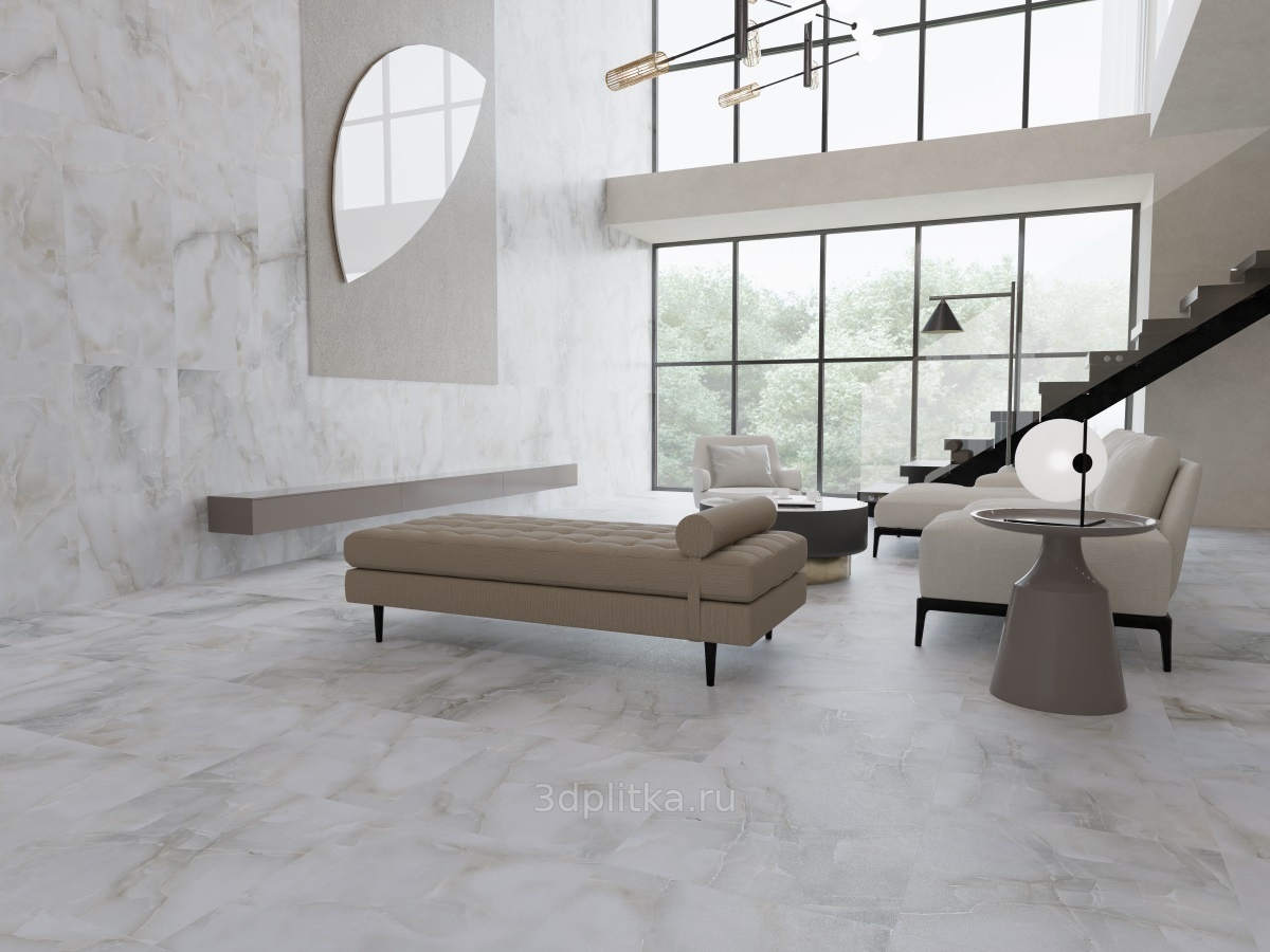 Primavera Latur 60x60, керамогранит, Россия, под оникс - фото интерьера 1