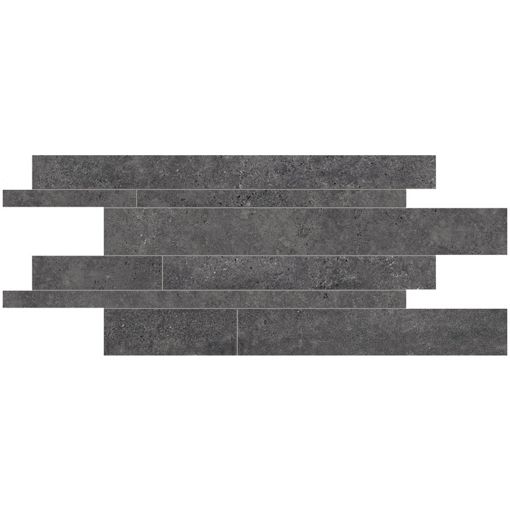Provenza Re Play Concrete EKGM Listelli Sfalsati Recupero Anthracite Мозаика 30x60 см, Италия, под мозаику - фото 1