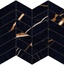 Provenza Unique Marble EL95 Arrows Sahara Noir Silktech Мозаика 30x30 см, Италия, под мозаику - фото 1
