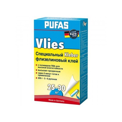 Клей для флизелиновых обоев pufas euro 3000