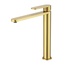 Raglo R10.15.03 для раковины высокий золотой сатин Смеситель 23,8x4,9x27,9 см, для раковины, Китай - фото 1