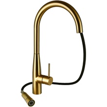 Raiber Graceful RPG-011 Для кухни  Золото матовое Смеситель 29,7x10,6x46,4 см, для кухонной мойки, Германия - фото 1 - фото 3