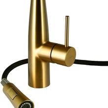 Raiber Graceful RPG-011 Для кухни  Золото матовое Смеситель 29,7x10,6x46,4 см, для кухонной мойки, Германия - фото 1 - фото 4