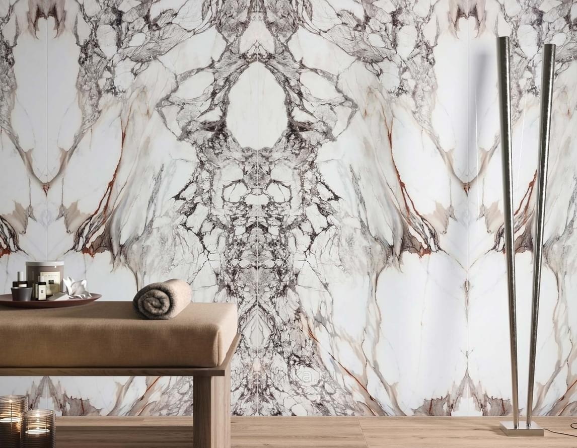 Rak Ceramics Rain Marble 60x120 см, керамогранит, ОАЭ, под мрамор - фото интерьера 1