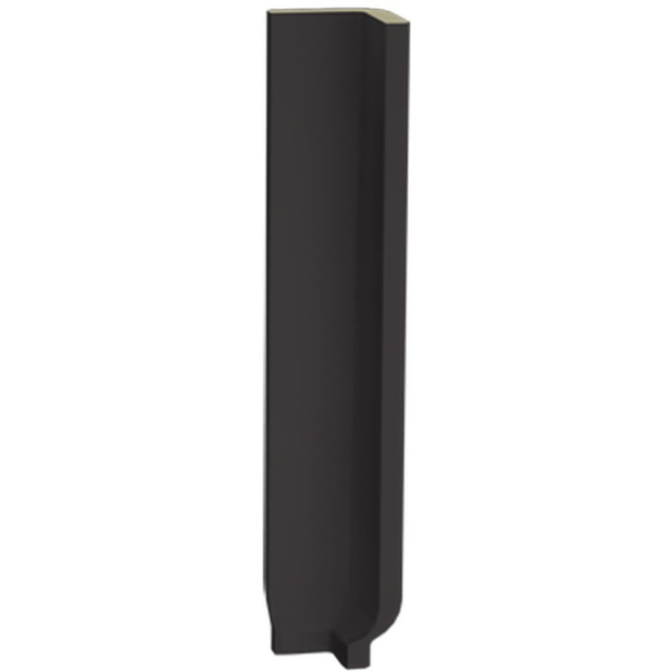 Rako Color One GSIRI248 Черный Плинтус 2,4x20 см, Чехия, под камень  - фото 1