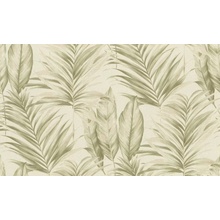 Rasch Alghero 943627 Цветы Виниловые обои 1005x106 см, цвет: зеленый, Германия - фото 1 - фото 1