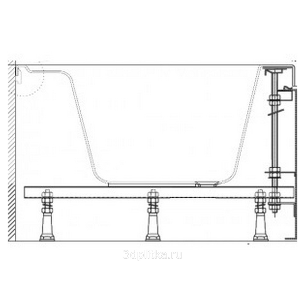 Ножки для экрана ванна