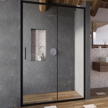 Ravak Blix Slim X0PMG0300Z1 Чёрный / Прозрачное стекло Душевая дверь 120x195 см, Чехия - фото 1 - фото 1